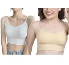 Cotton Blend Padded Camisole Bra for Women 