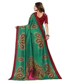 Printed Saree with Unstitched Blouse for Women 