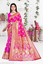 Art Silk Zari Woven Saree for Women 