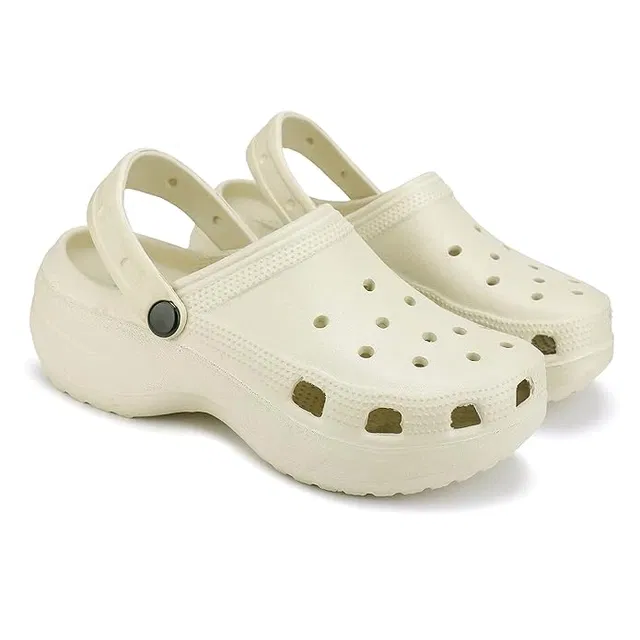 Clogs for Women (Cream, 7)