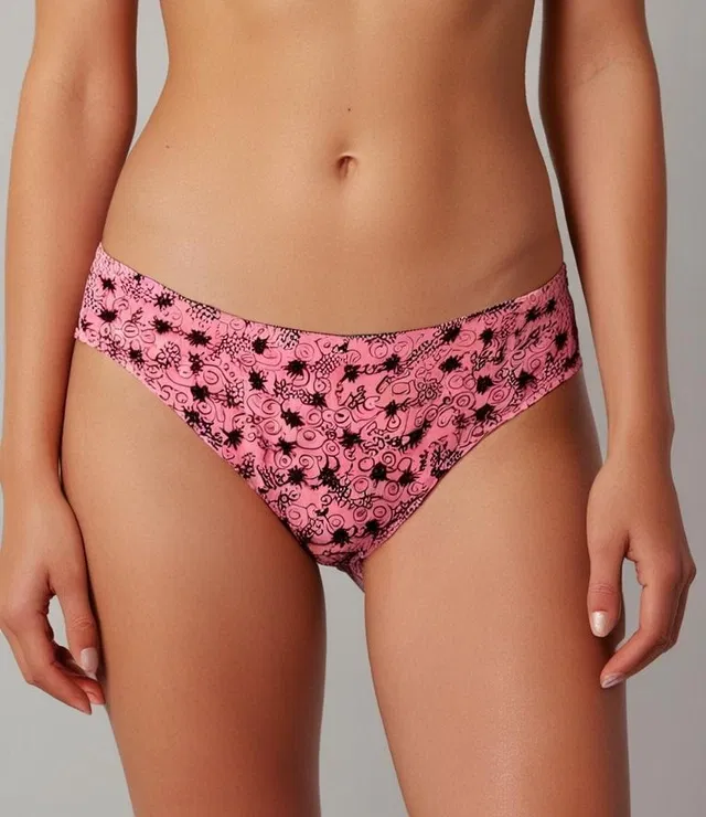 Cotton Printed Briefs for Women (Multicolor, XL)
