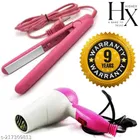 Plastic Hair Dryer with Straightener 