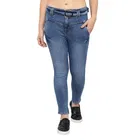 Denim Straight Fit Jeans For Women, Blue 