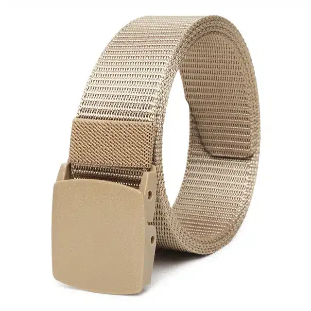 Casual Nylon Belt for Men (Cream)