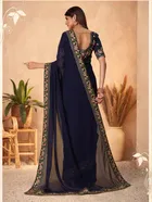 Georgette Self Design Saree for Women 