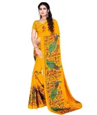 Crepe Printed Saree for Women 