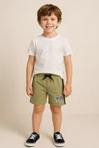 Polycotton Solid Shorts for Boys 