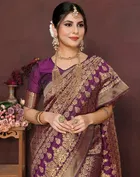 Banarasi Silk Zari Woven Saree for Women 