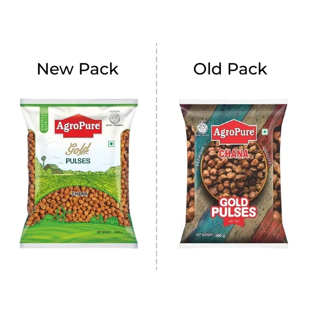Agropure Gold Kala Chana Sabut 500 g