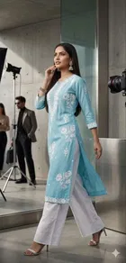 Stylish Printed Kurta Palazzo Set for Women 