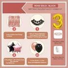 3rd Happy Birthday Balloon Decoration Kit, Rose Gold, Set of 1