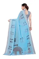 Saree with Unstitched Blouse for Women 