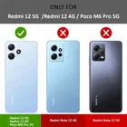 Silicone Mobile Back Cover for POCO M6Pro 5G / Redmi 12 5G 