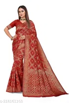 Banarasi Silk Zari Woven Saree for Women 
