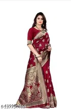 Soft Silk Zari Woven Saree for Women 