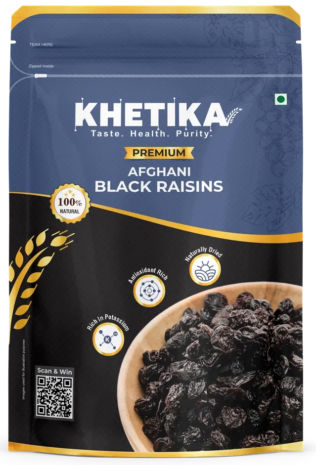Khetika Afghani Black Raisins 200 g