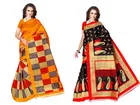 Khadi Silk Printed Saree for Women 