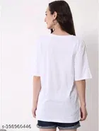 Cotton Blend T-shirt for Women, White 