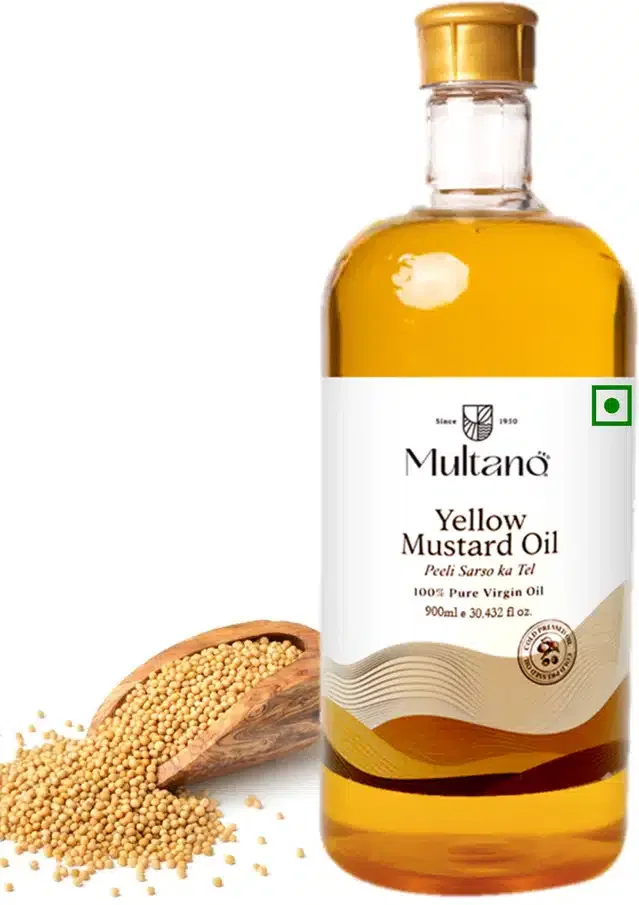 Cold Pressed Yellow Mustard Oil for Hair (900 ml)
