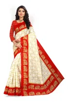 Art Silk Kalamkari Saree for Women 