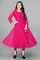 Net Gowns for Women,  Pink  