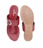 Flats for Women, Maroon 