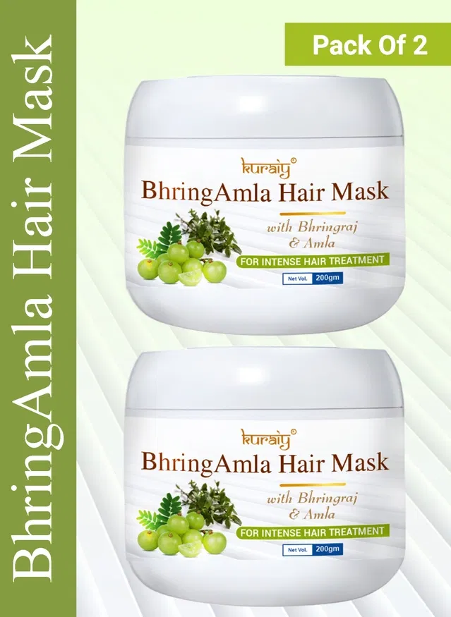 Kuraiy Bhring Amla Hair Mask (200 g, Pack of 2)