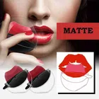 Apple Shape Matte Finish Lipsticks (Red & Maroon, Pack of 2)