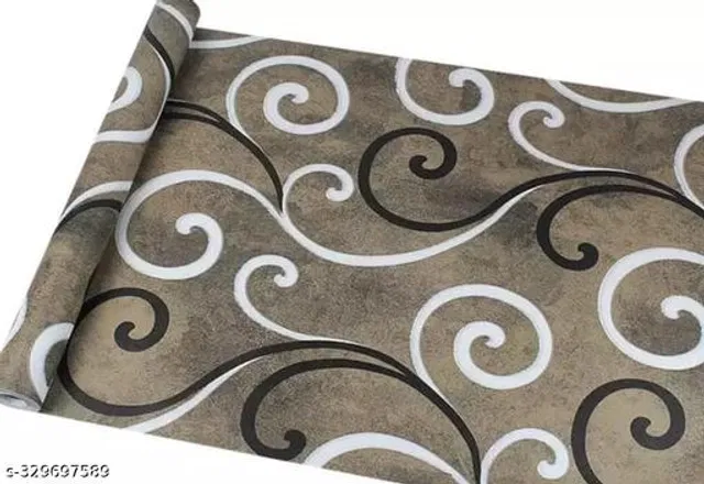 Bliss Vinyl Wallpaper for Home (Multicolor, 45x220 cm)