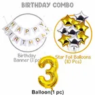 3rd Happy Birthday Balloon Decoration Kit, White, Set of 1