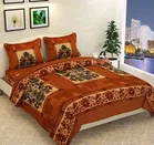 Printed Double Bedsheet with 2 Pillow Covers 