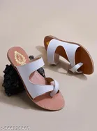 Shoetopia Girls Flat Sandals White Size 7
