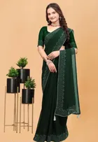 Georgette Embellished Saree for Women 