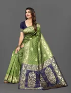 Women's Saree with Unstitched Blouse 