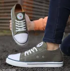 Sneakers for Men (Olive & White, 6)