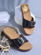 Solid Synthetic Flat Girls Sandals 