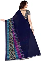 Georgette Printed Saree for Women 