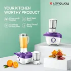 LONGWAY 2J 600 W Juicer Mixer Grinder with 2 Jars 
