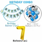 7th Happy Birthday Balloon Decoration Kit, Blue, Set of 1