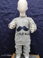 Hosiery Cotton Full Sleeves T-Shirt with Pant Clothing Set for Kids 