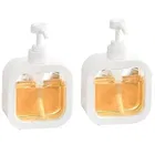 Plastic Refillable Liquid Soap Dispenser for Bathroom (Multicolor, 300 ml) (Pack of 2)