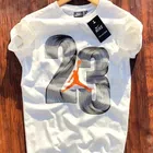 Round Neck Printed T-Shirt for Men (White, S)