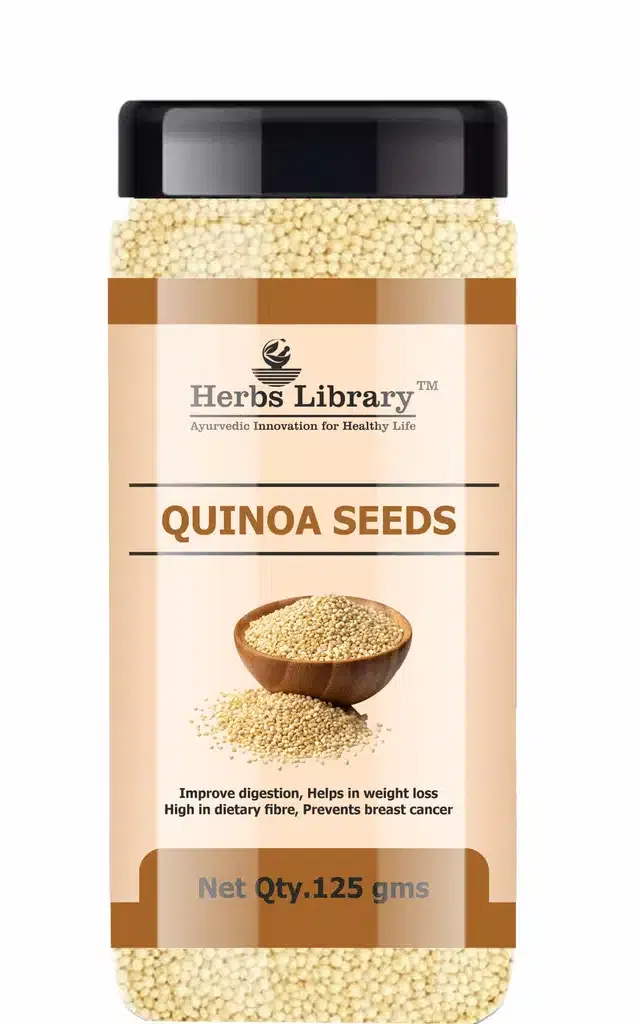 Herbs Library Fresh White Quinoa Seeds for Weight Loss (125 g)