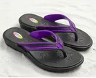Slippers for Women, Black & Purple 