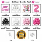 Rainbow Theme 2nd Happy Birthday Decoration,Multicolour,Set Of 1