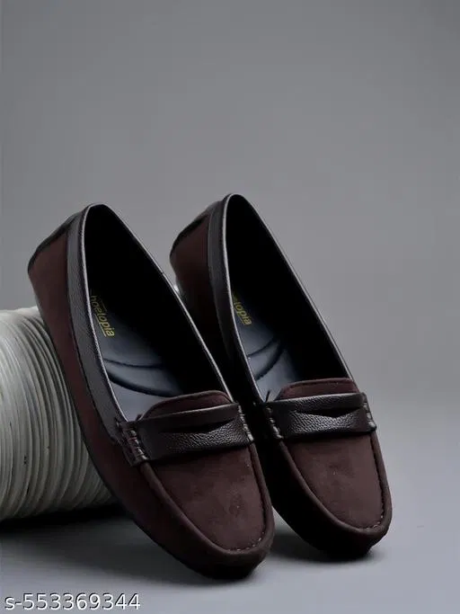 Shoetopia Girls Loafers (Brown, 9-9.5 Years)