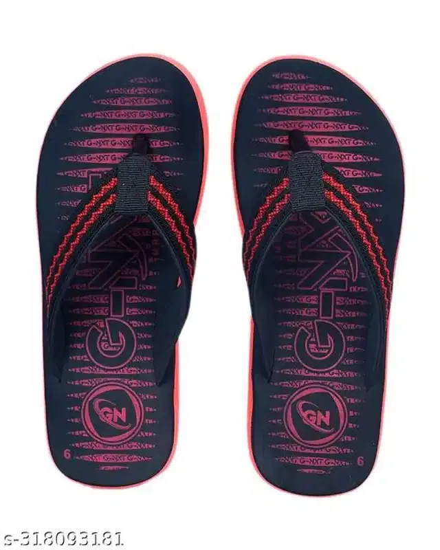 Flipflops for Men (Black & Red, 6)