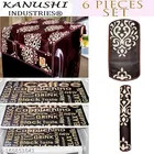 KANUSHI Industries® 1Pc Fridge Cover for Top with 6 Utility Pockets + 2 Handles Covers + 3 Fridge Mats 