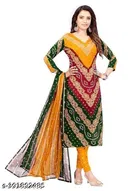 Crepe Printed Unstitched Suits for Women, Pack of 3 