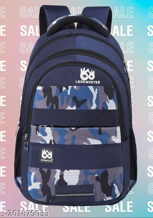 Nylon Backpack for Men & Women, Blue